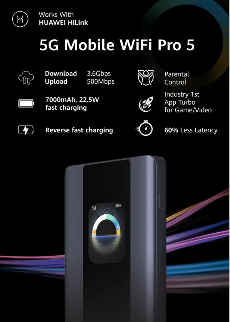 راوتر متنقل 5G Mobile WiFi Pro 5 م E6888-982