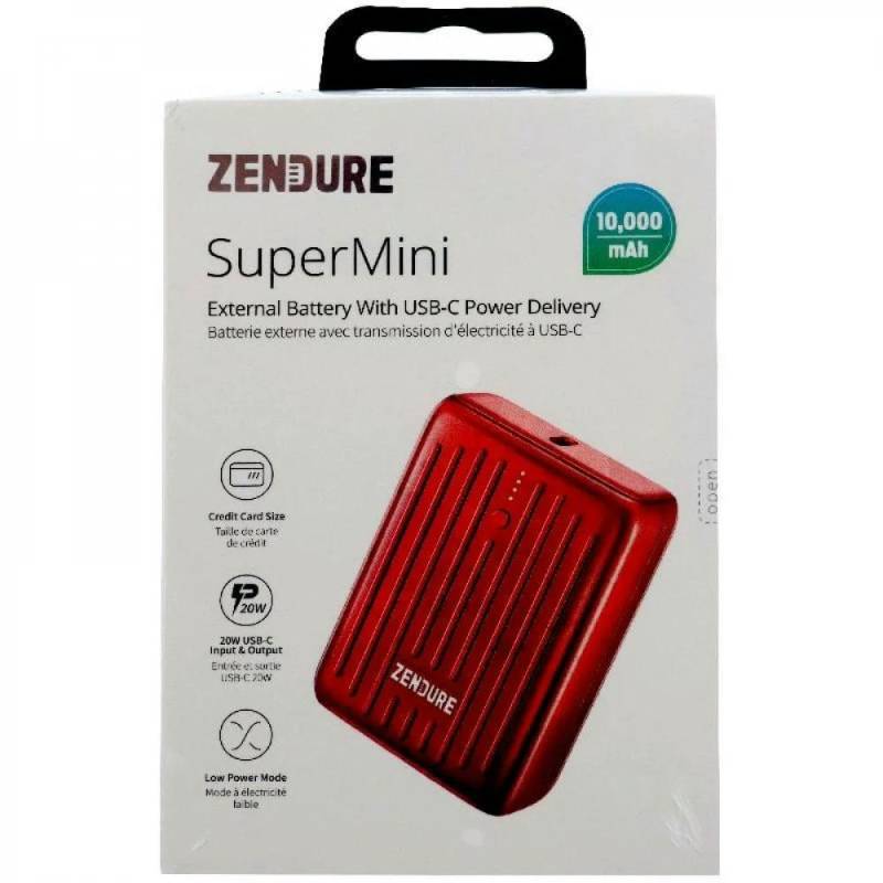 بطارية زندور Super Mini 10000 أحمر