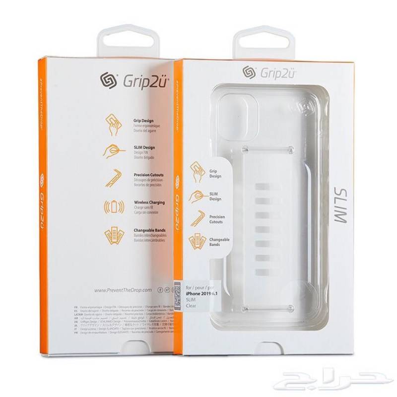 خلفية شفاف مع مسكه grip 2u